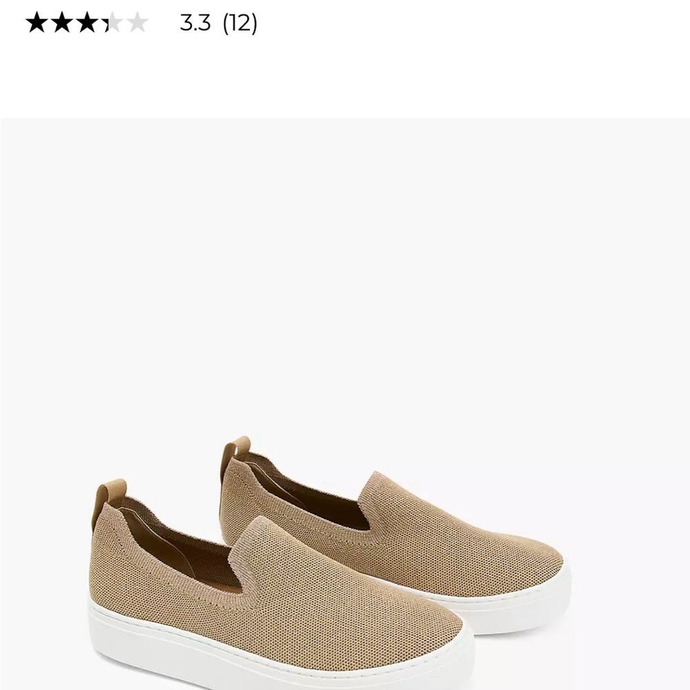 9W Women's Gold Tone Slip-On Sneakers